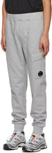 C.P. Company Grey Fleece Diagonal Raised Lounge Pants