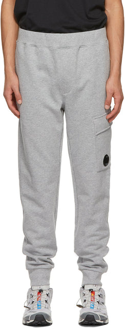 C.P. Company Grey Fleece Diagonal Raised Lounge Pants - C.p. Société Pantalon de salon surélevé Diagonal Diagonal Diagonal - ...의 회사 회색 양털 대각선은 라운지 바지를 제기했습니다