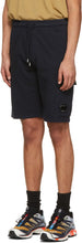 C.P. Company Navy Light Fleece Cargo Shorts