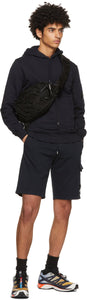 C.P. Company Navy Light Fleece Cargo Shorts