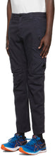C.P. Company Navy Stretch Sateen Garment-Dyed Utility Cargo Pants