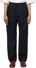 Camiel Fortgens SSENSE Exclusive Navy Suit Trousers - Pantalon EXCLUSIVE NAVY EXCLUSESE CAMIEL FORGENS SSENSE - Camiel Fortgens Ssense 독점 해군 정장 바지