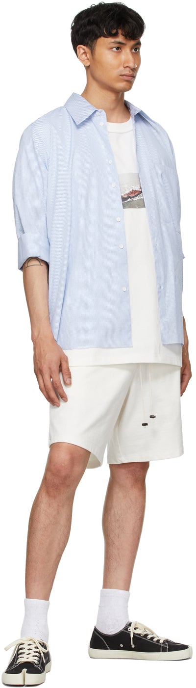 Camiel Fortgens White Jersey Knee Shorts