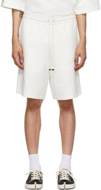 Camiel Fortgens White Jersey Knee Shorts - Camiel Forgens Blanc Jersey Blanc Shorts - Camiel Fortgens 화이트 저지 무릎 반바지