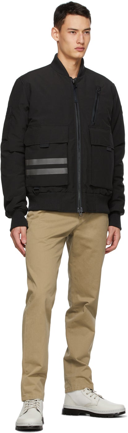 Canada Goose Black Down Kirkfield Bomber Jacket