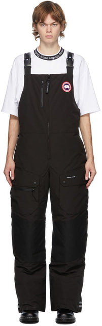 Canada Goose Black Down Tundra Bib Overalls - Canada Goose Black Down Tundra Buste - 캐나다 거위 툰드라 턱수염 바지 아래로 검은 색