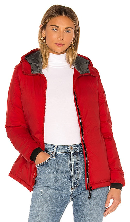 Canada Goose Camp Hoody Jacket in Red Veste à capuche Camp Camp Canada en rouge 红色的加拿大鹅营连帽夹克