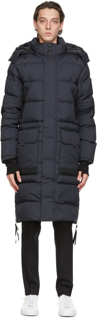 Canada Goose Navy 'Black Label' Warwick Parka - Canada Goose Marine 'Black Label' Parka Warwick - 캐나다 거위 네이비 '블랙 라벨'Warwick Parka.