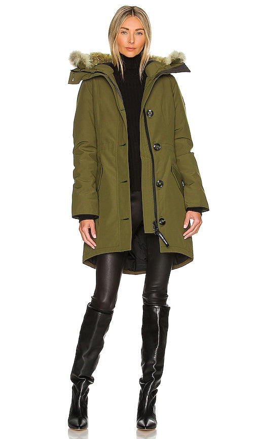 Canada Goose Rossclair Parka in Army Parka du Canada Goose Rossclair dans l'armée 军队中的加拿大鹅Rossclair Parka
