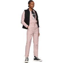 Carhartt Work In Progress Pink Boiler Jumpsuit - Carhart Travail en cours Combinaison de chaudière rose - Carhartt 진행 중 핑크 보일러 Jumpsuit.