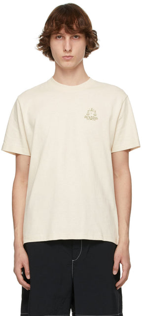 Carne Bollente Beige 'Libra' T-Shirt - T-shirt de Carne Bollente Beige 'Balance' - Carne Bollente 베이지 '천칭 자리'티셔츠