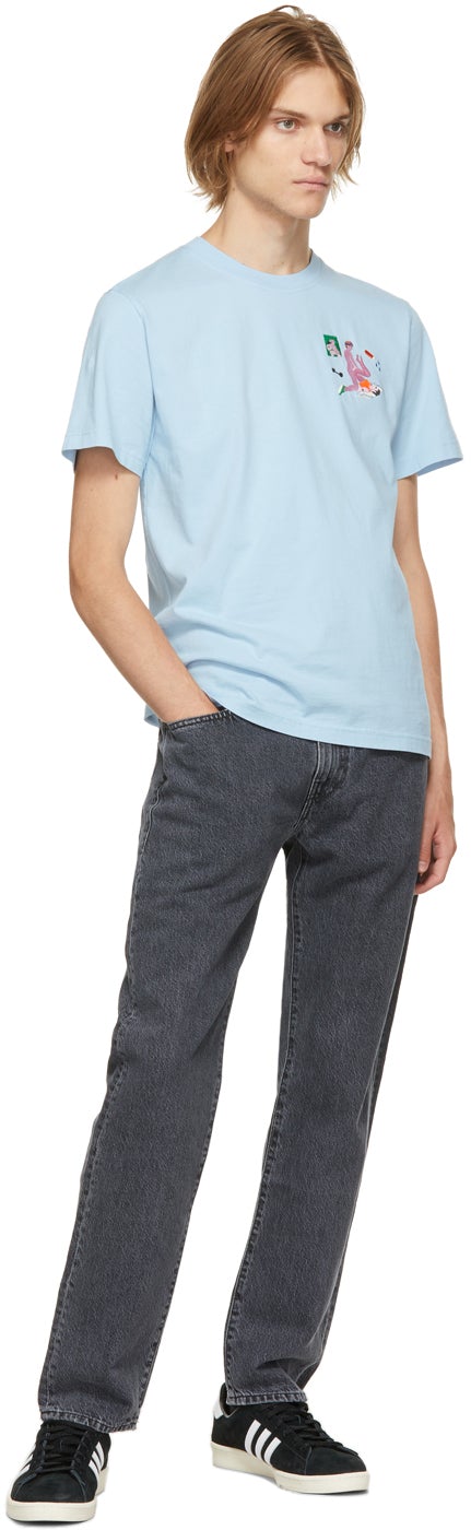 Carne Bollente Blue Organic Cotton Aerodick T-Shirt