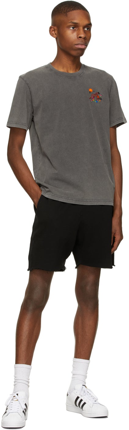 Carne Bollente Grey Beg Of Roses T-Shirt