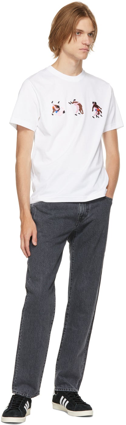 Carne Bollente White Organic Cotton Fight Cum T-Shirt