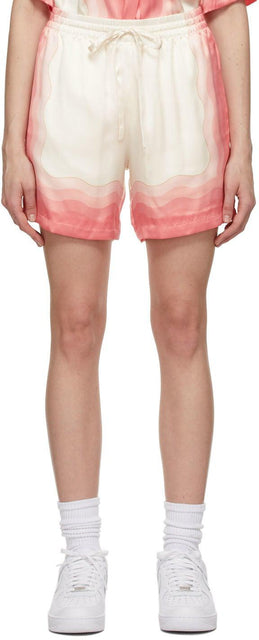 Casablanca Multicolor Silk Lucid Dreams Printed Shorts - Casablanca Silk Multicolor Silk Dreams Lucides Shorts imprimés - Casablanca Multicolor Silk Lucid Dreams 인쇄 반바지