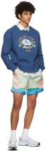 Casablanca Navy Embroidered 'Surf Club' Sweatshirt