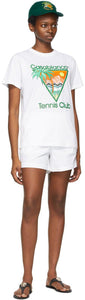 Casablanca White Logo Swim Shorts
