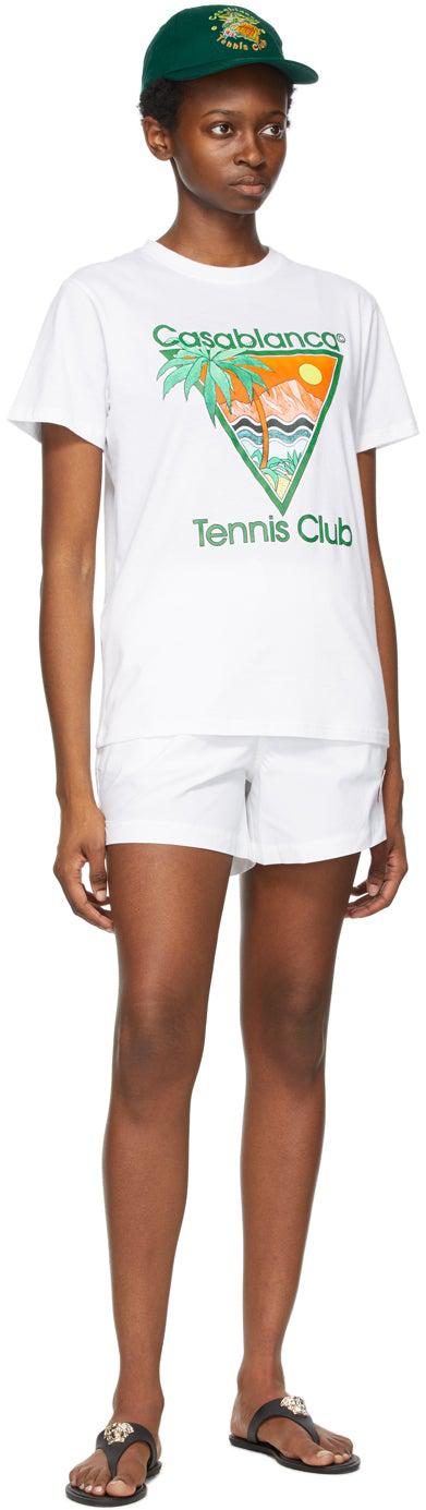 Casablanca White Logo Swim Shorts