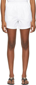Casablanca White Logo Swim Shorts - Casablanca Blanc Logo Short de bain - 카사 블랑카 화이트 로고 수영 반바지