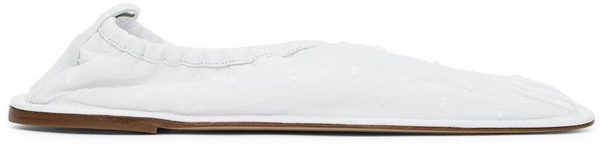 Cecilie Bahnsen White Hereu Edition Hyacinth Flats – BlackSkinny