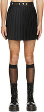 Charles Jeffrey Loverboy Black Studded Pleated Kilt Miniskirt - Charles Jeffrey Loverboy Noir Minisjointe plissée plissée noire - Charles Jeffrey Loverboy Black 박힌 Pleated Kilt Miniskirt