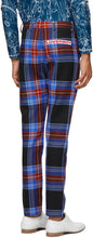 Charles Jeffrey Loverboy Navy Tartan Teddy Boy Trousers