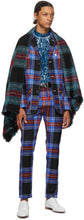Charles Jeffrey Loverboy Navy Tartan Teddy Boy Trousers