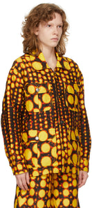 Charles Jeffrey Loverboy Orange Denim Art Jacket