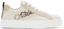 ChloÃ© Beige Canvas Embroidered Lauren Sneakers - ChloÃ © Beige Sneakers de Lauren brodé en toile - ChloÃ © 베이지 색 캔버스 수 놓은 Lauren Sneakers.