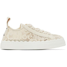 ChloÃ© Beige Lace Lauren Sneakers - Baskets Lauren de la dentelle Chloé Beige - ChloÃ © 베이지 색 레이스 로렌 스니커즈