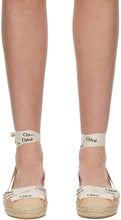 ChloÃ© Beige Lace-Up Lauren Espadrilles