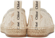 ChloÃ© Beige Lace Woody Espadrilles