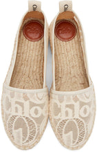 ChloÃ© Beige Lace Woody Espadrilles