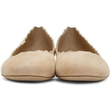 ChloÃ© Beige Suede Lauren Flats