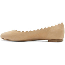 ChloÃ© Beige Suede Lauren Flats