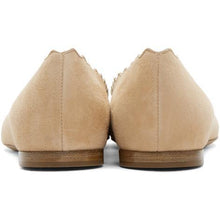 ChloÃ© Beige Suede Lauren Flats