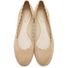 ChloÃ© Beige Suede Lauren Flats - Chloé beige en daim Lauren appartements - ChloÃ © 베이지 스웨이드 Lauren Flats.