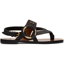 ChloÃ© Black Demi Flat Sandals