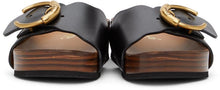 ChloÃ© Black Footbed Lauren Sandals