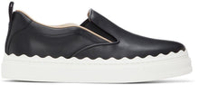 ChloÃ© Black Lauren Slip-On Sneakers - Sneakers de chloél Noir Lauren Slip-on - Chloé © Black Lauren Slip-on Sneakers.