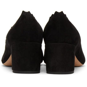 ChloÃ© Black Suede Lauren Pumps