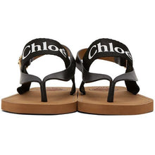 ChloÃ© Black Woody Flat Sandals