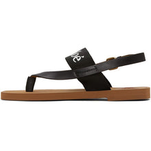 ChloÃ© Black Woody Flat Sandals