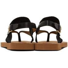 ChloÃ© Black Woody Flat Sandals