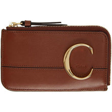 ChloÃ© Brown 'ChloÃ© C' Card Holder - Titulaire de la carte Chloé Brown 'Chloél C' - ChloÃ © Brown 'ChloÃ © C'카드 홀더