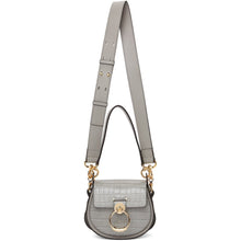 ChloÃ© Grey Croc-Embossed Small Tess Bag - Sac de Tess en relief chloé gris croc - ChloÃ © 그레이 Croc-Embossed Small Tess Bag.