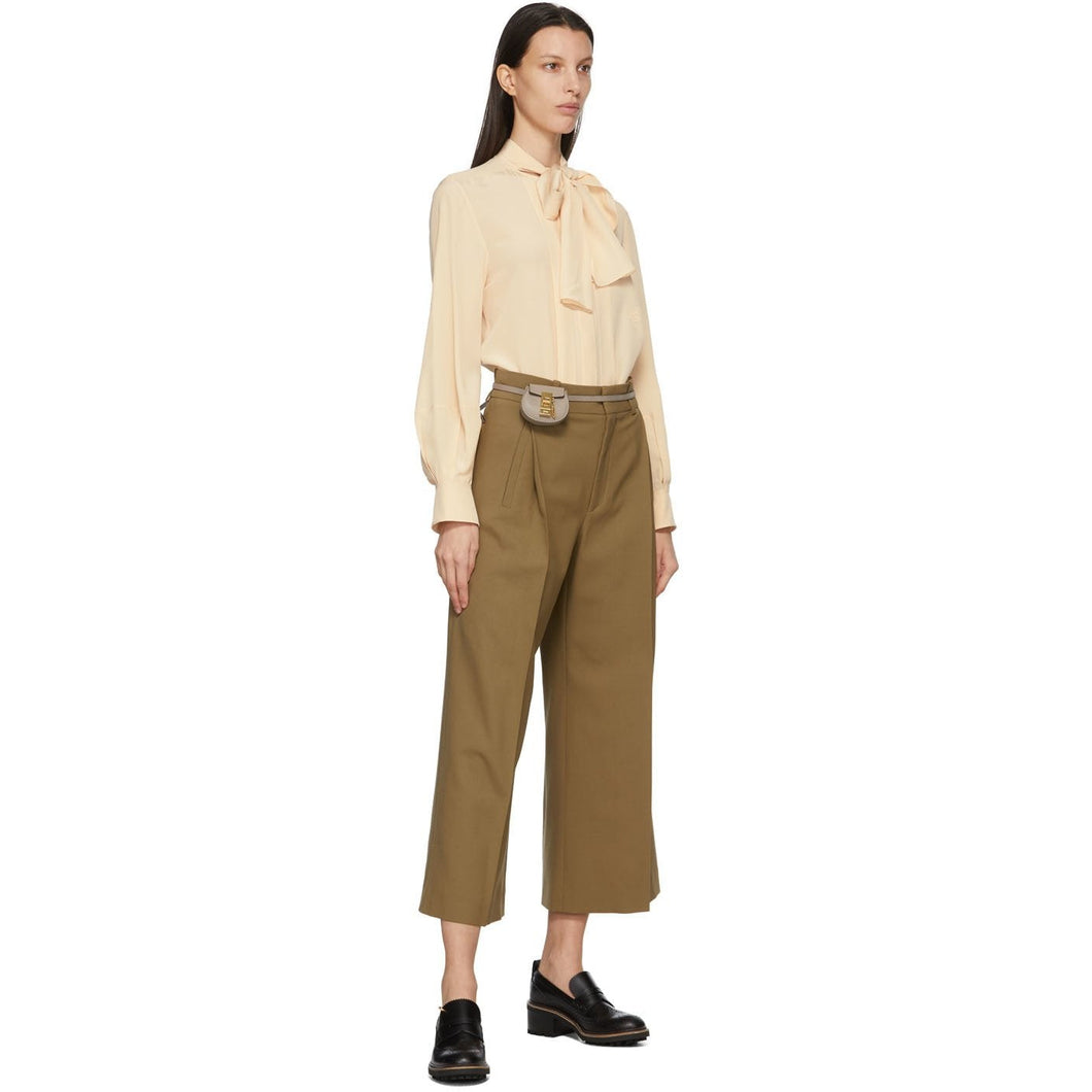 ChloÃ© Grey Mini Drew Wristlet Pouch