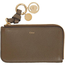 ChloÃ© Khaki Alphabet Zip Around Card Holder - ChloÃ © Khaki Alphabet Zip autour du porte-carte - ChloÃ © Khaki 알파벳 지퍼 주위 카드 홀더