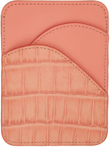 ChloÃ© Pink Croc Walden Card Holder