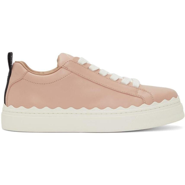 ChloÃ© Pink Leather Lauren Sneakers